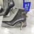 Tom Ford 10.5 cm Δέρματος Λουκέτο μποτάκι Αστραγάλου Σε Μαύρο