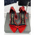 Tom Ford 10cm Σατέν Μεταξιού Hollow Strap Sandal Στο Κόκκινο